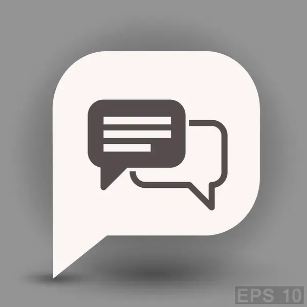 Εικονίδιο μηνύματος ή συνομιλία — Διανυσματικό Αρχείο