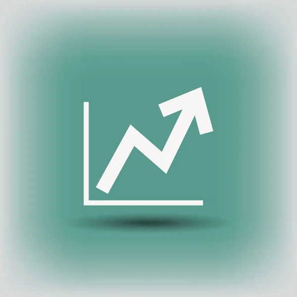 Pictograph a grafikon nyíl — Stock Vector