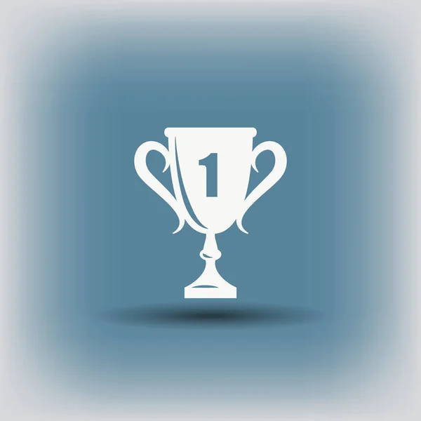 Eerste plaats trofee cup — Stockvector