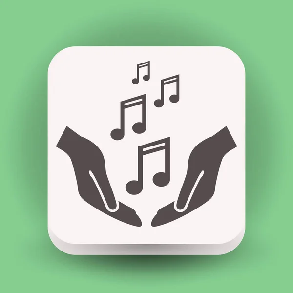 Design of music icon — Stock Vector