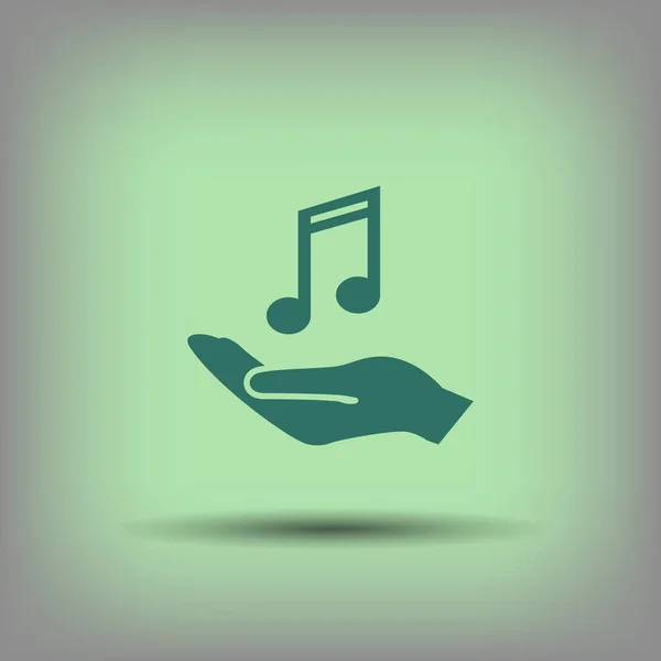 Diseño del icono de la música — Vector de stock