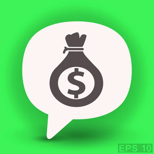 Pictograma de dinheiro, ícone —  Vetores de Stock