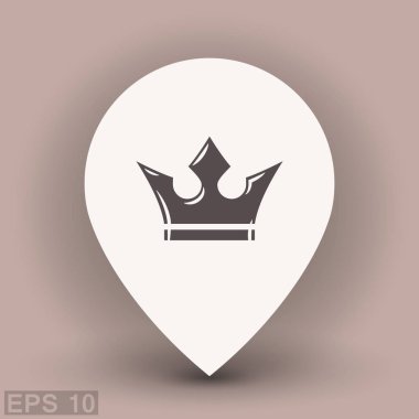 Konum işaretçisi taç