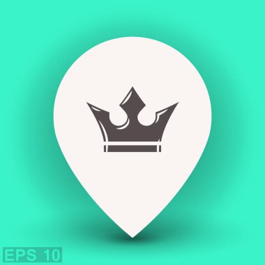 Konum işaretçisi taç