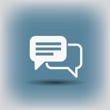 mesaj veya sohbet simgesi