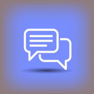 mesaj veya sohbet simgesi