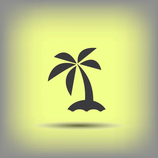 Pictografía del icono de la isla — Vector de stock