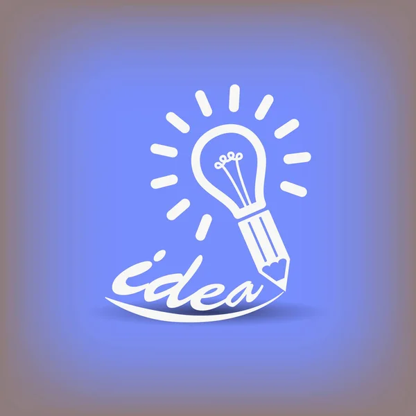 Idea light bulb icon — Stock Vector