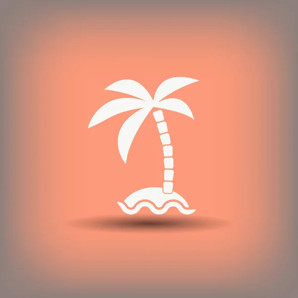 Pictogramme de l'icône de l'île — Image vectorielle
