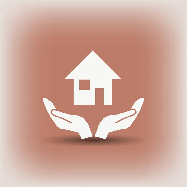 Pictograph på hem-symbolen — Stock vektor