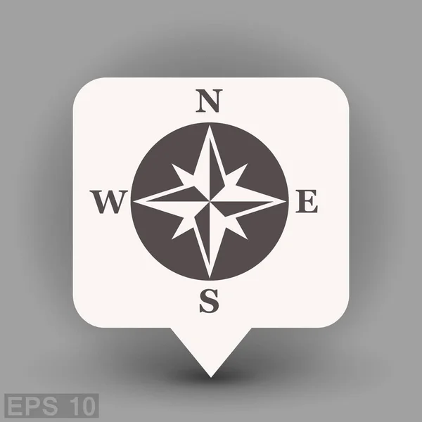 Compass, navigation concept — Stock Vector