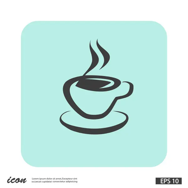 Pictografía del icono de la taza — Vector de stock