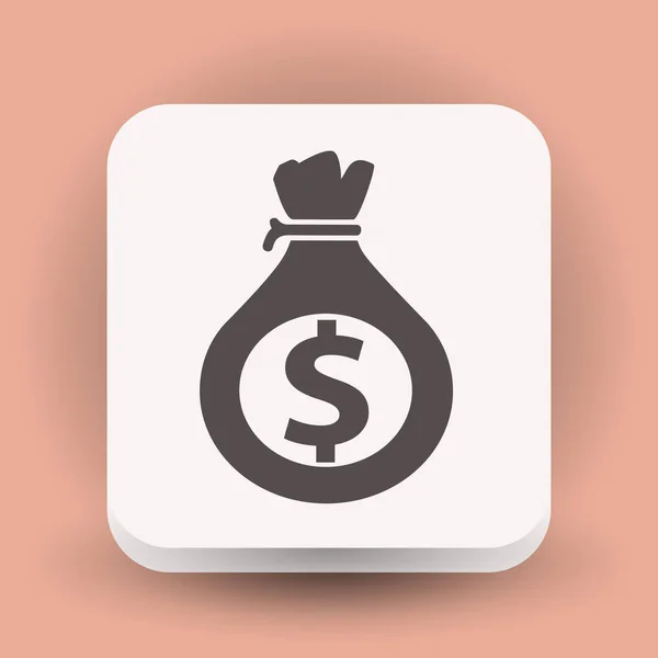 Ikona peněz, ikona — Stockový vektor