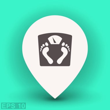 Banyo ölçekler simgesi