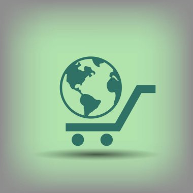 Alışveriş sepeti içinde Küre 