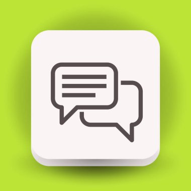 mesaj veya sohbet simgesi