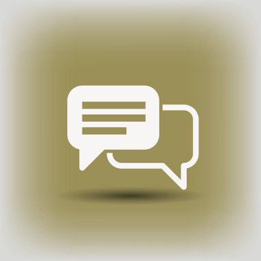 mesaj veya sohbet simgesi