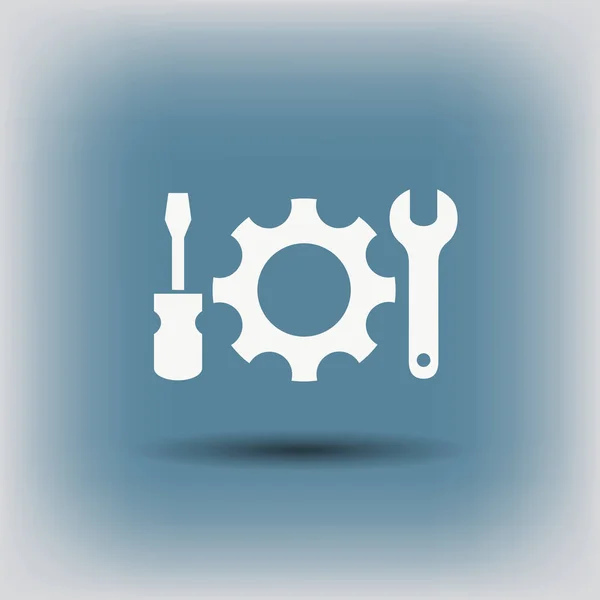 Pictogramme de l'icône d'engrenage — Image vectorielle
