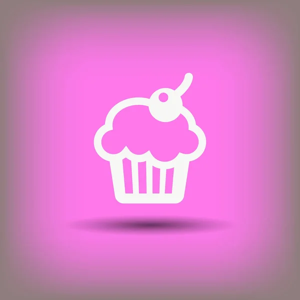 Pictograph ikon kue - Stok Vektor