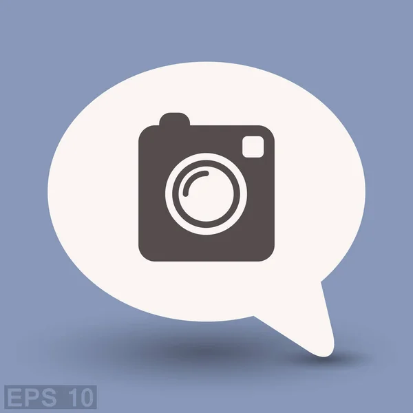 Pictograph van camera-icoontje — Stockvector