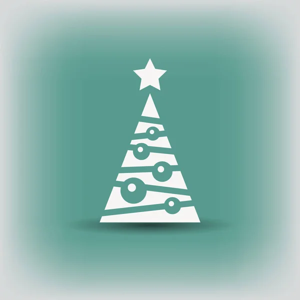 Pictogramme de l'arbre de Noël — Image vectorielle