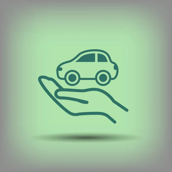 Diseño del icono del coche — Vector de stock