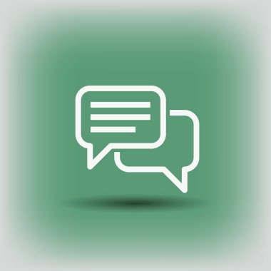 mesaj veya sohbet simgesi