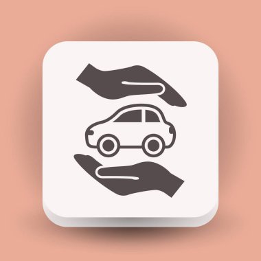 Elinde araba sembolü