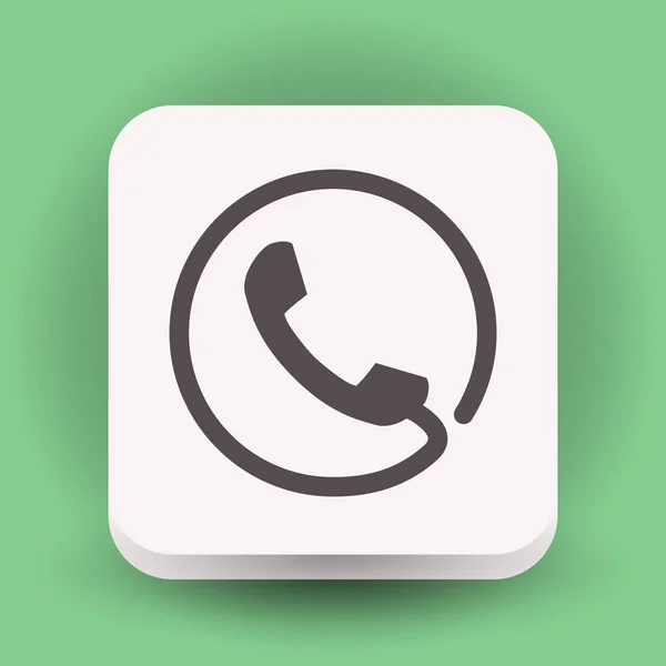 Gamla telefon-ikonen — Stock vektor