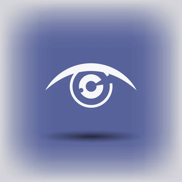 Icona semplice occhio — Vettoriale Stock