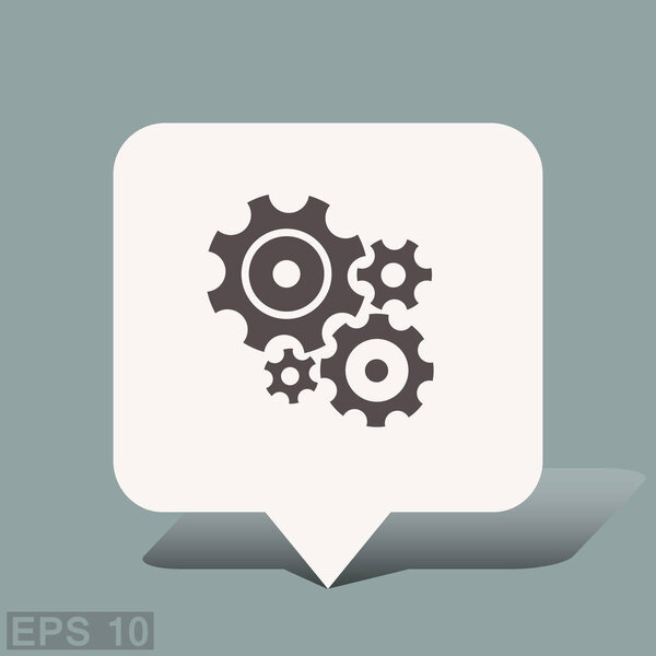 Pictograph of gear icon