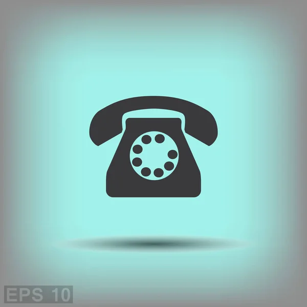 Eski telefon simgesi — Stok Vektör
