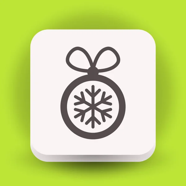 Christmas ball icon — Stock Vector