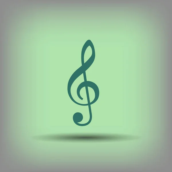 Ikony Symbols muzyka klucza — Wektor stockowy