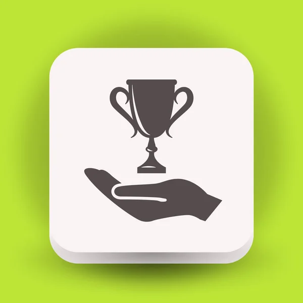 Χέρι με Κύπελλο νικητής — Διανυσματικό Αρχείο