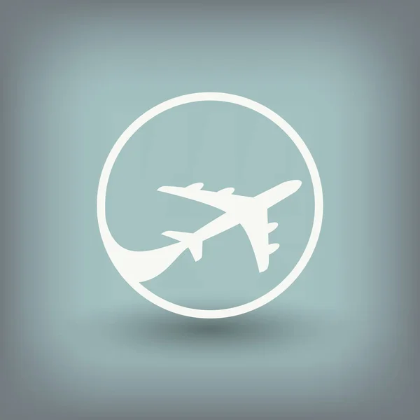 Ikona proste samolotu — Wektor stockowy