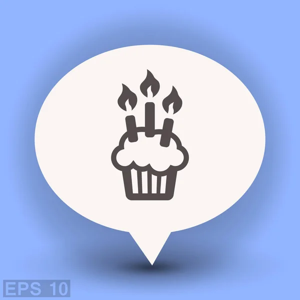 Ikona dort se svíčkami — Stockový vektor