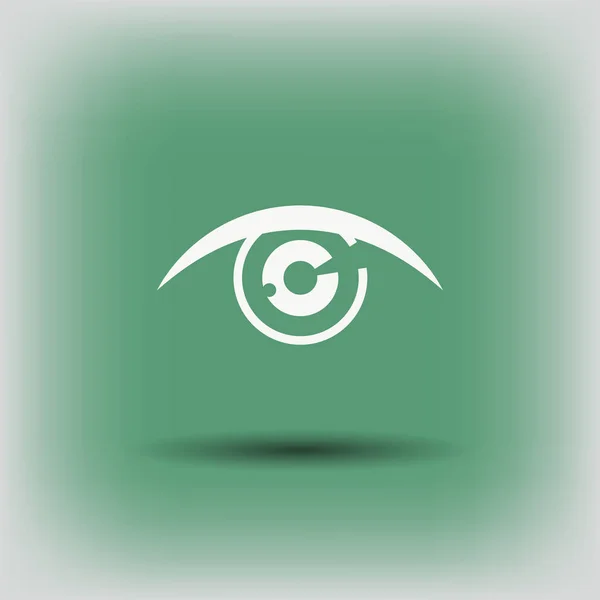 Icono de ojo simple — Vector de stock