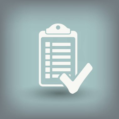 Denetim listesi basit simgesi