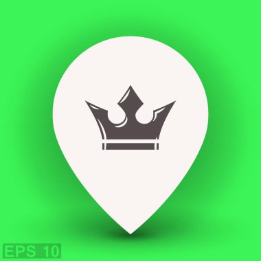 Konum işaretçisi taç