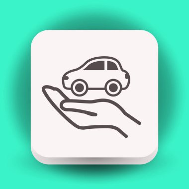 Tasarım araba simgesinin