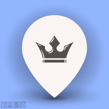 Konum işaretçisi taç