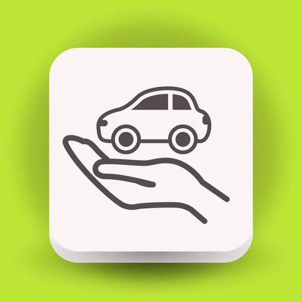 Ontwerp van auto-pictogram — Stockvector