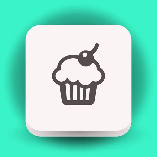 Pictograph of cake icon — Stock Vector