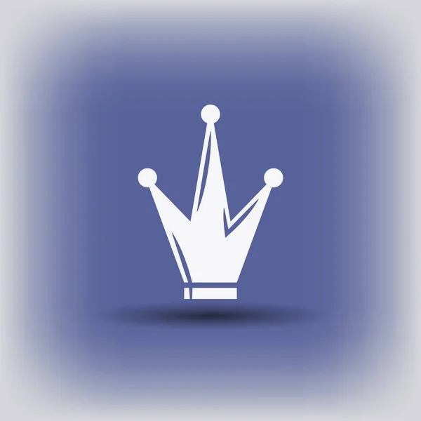 Corona semplice icona — Vettoriale Stock