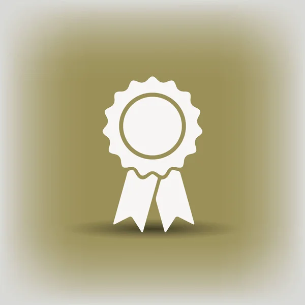 Pictograph av award badge — Stock vektor