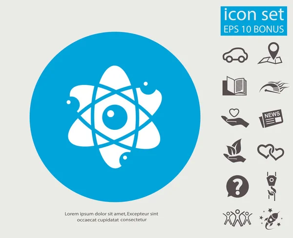 Ekibimizi atom simgesinin — Stok Vektör