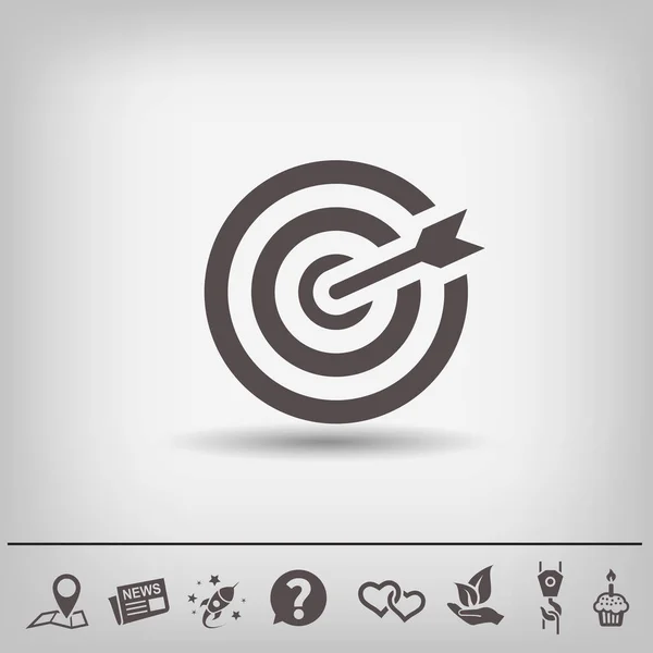 Diseño del icono objetivo — Vector de stock