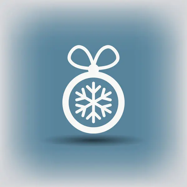 Icono de bola de Navidad — Vector de stock