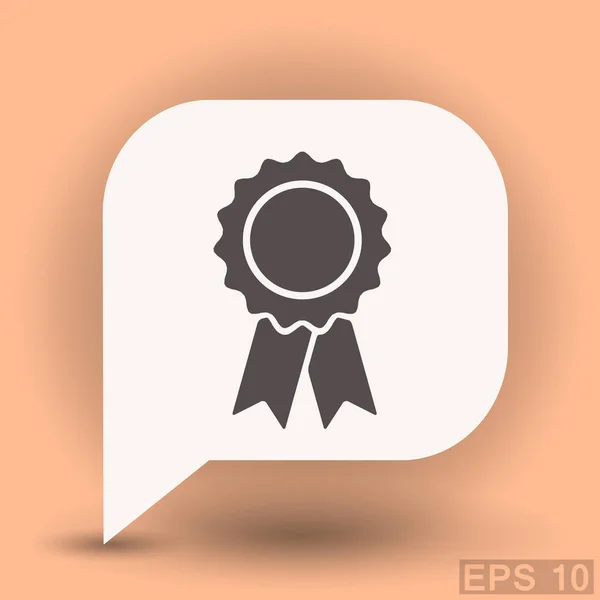 Pictograph van award badge — Stockvector